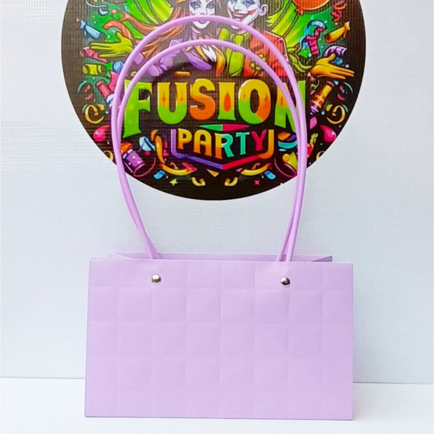 Cartera Floral Grande Lila