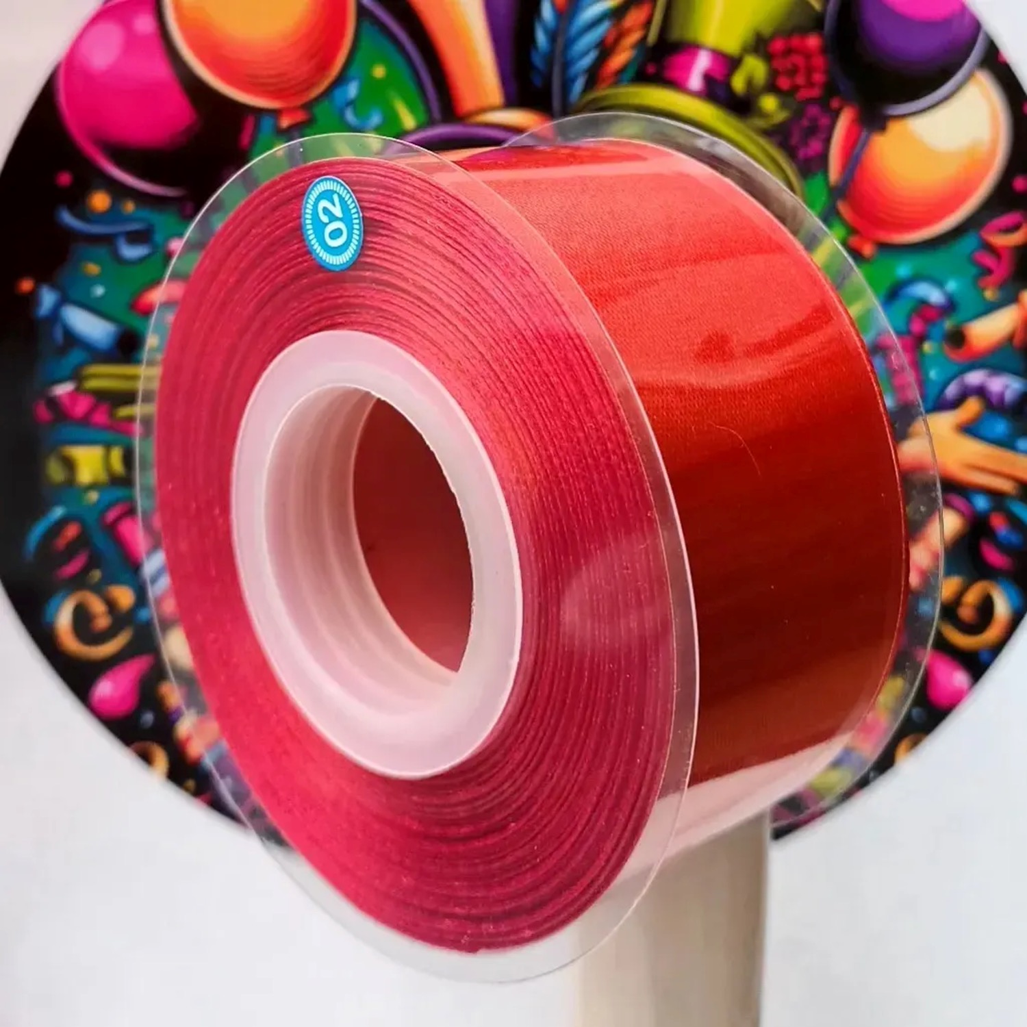Cinta Raso Rojo 4cm x 22,8metros