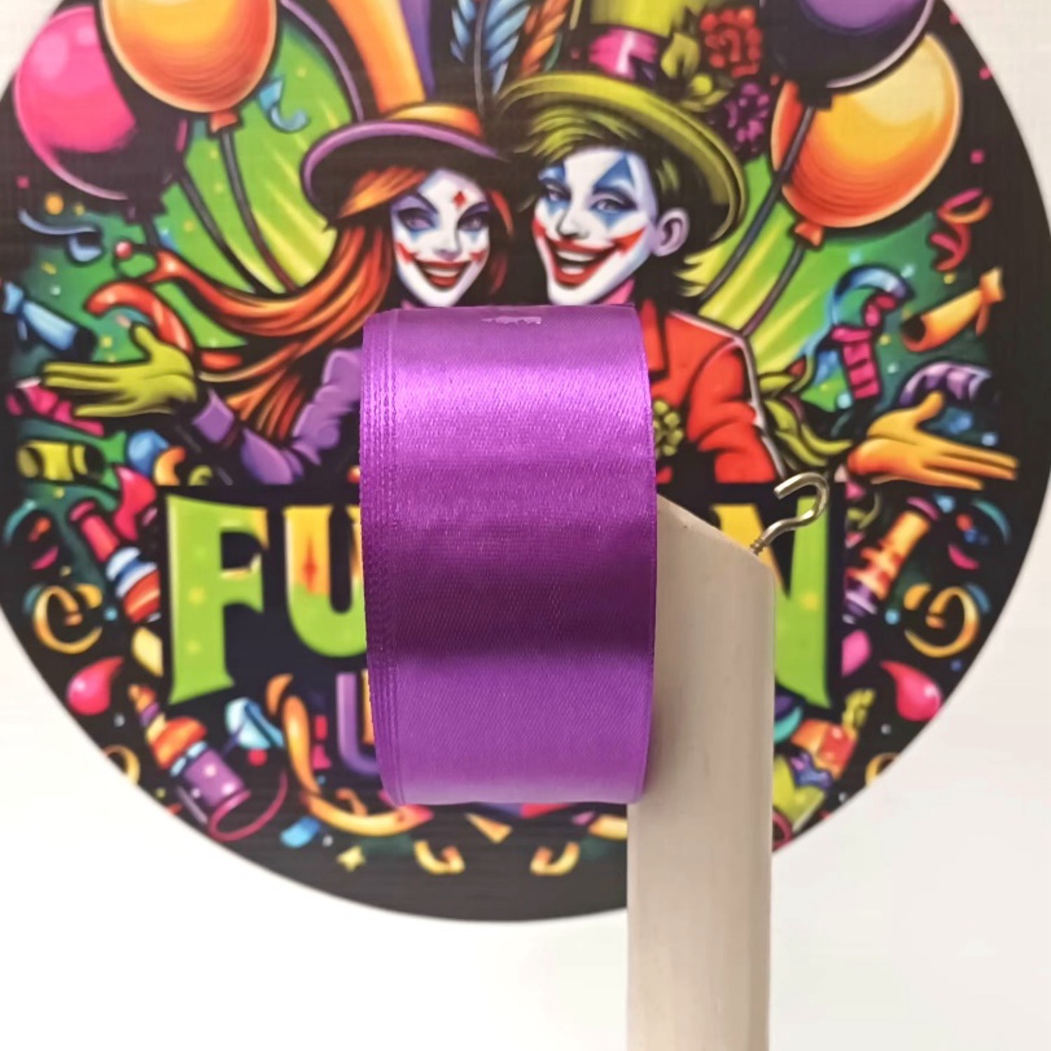 Cinta Raso Morado 4cm x 22.8 metros