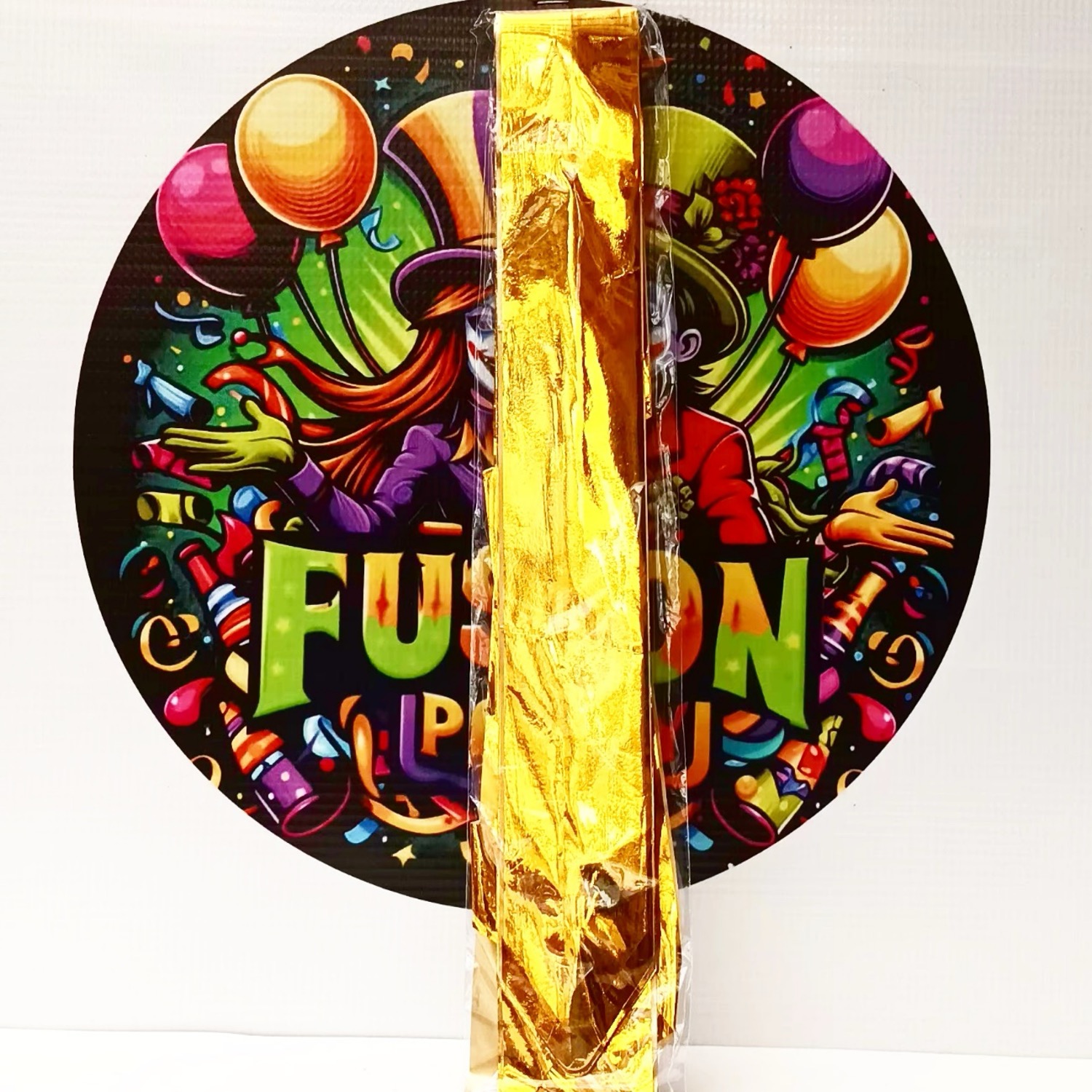 Cinta Mágica Metalizada Dorado 10 unidades 5 cm x 70 cm