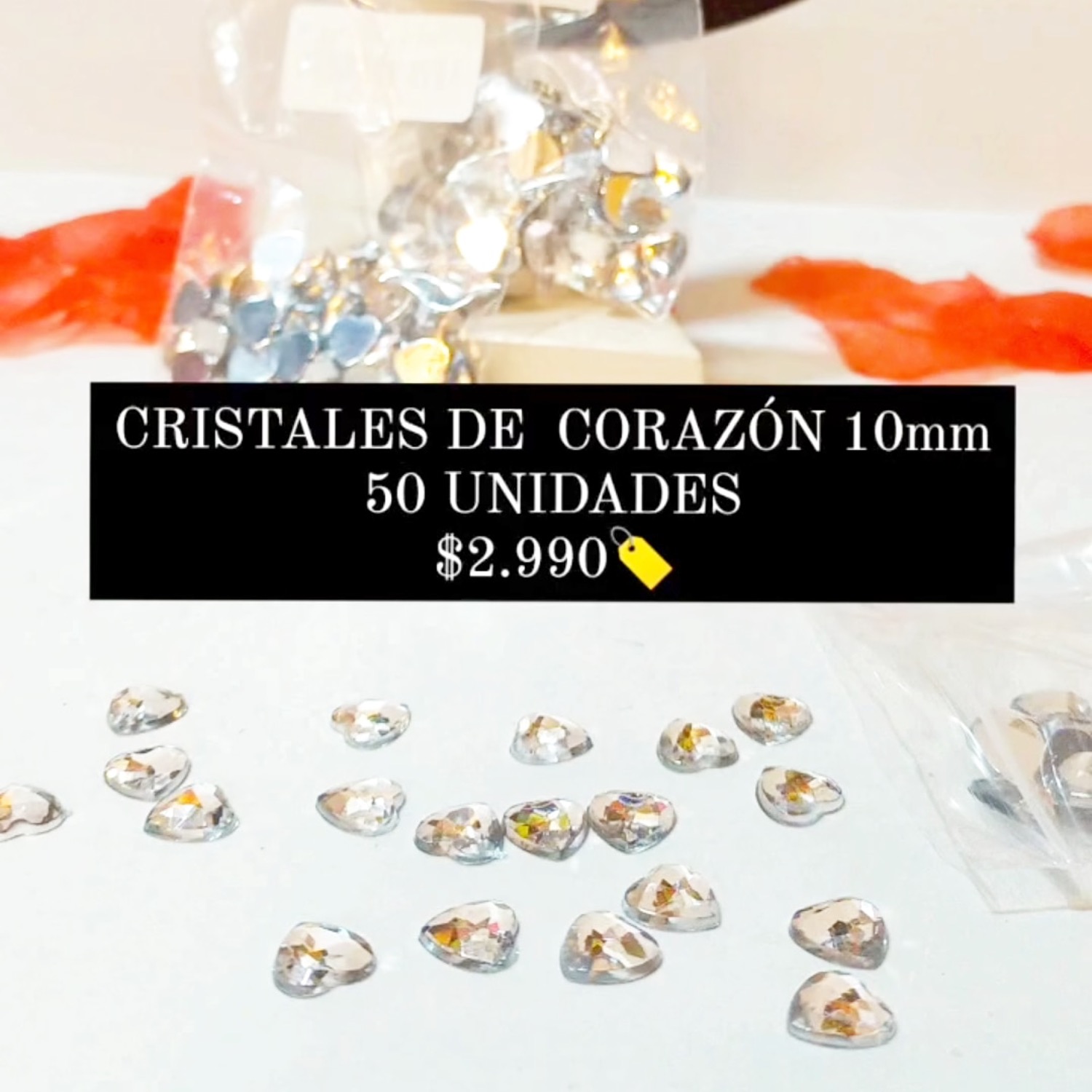 Diamante Corazón 10mm