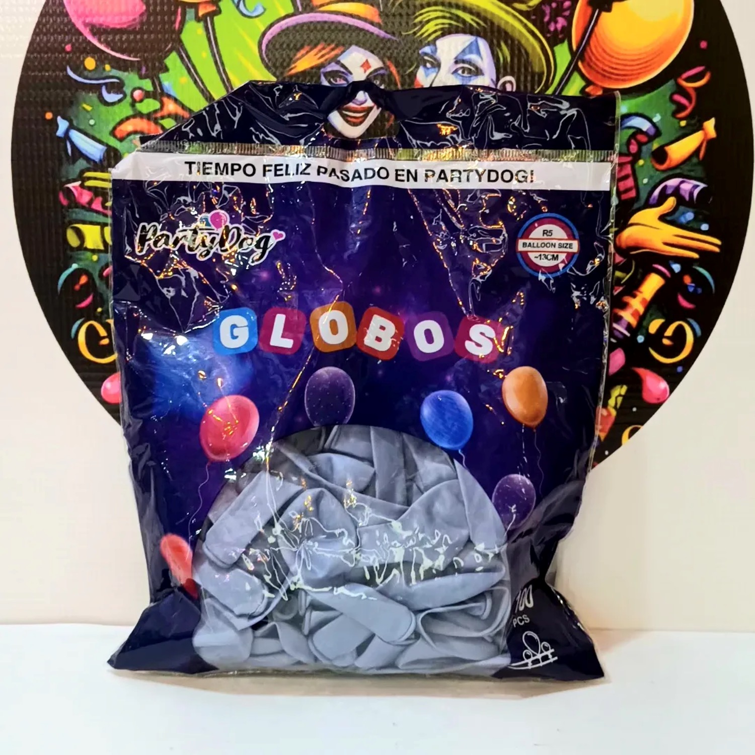 Globo Latex R5 Pastel gris 100 UNIDADES