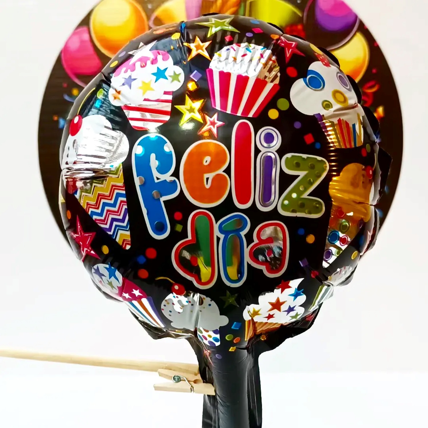 Globo Feliz Cumpleaños 12cm  Diseño 3 12 UNIDADES