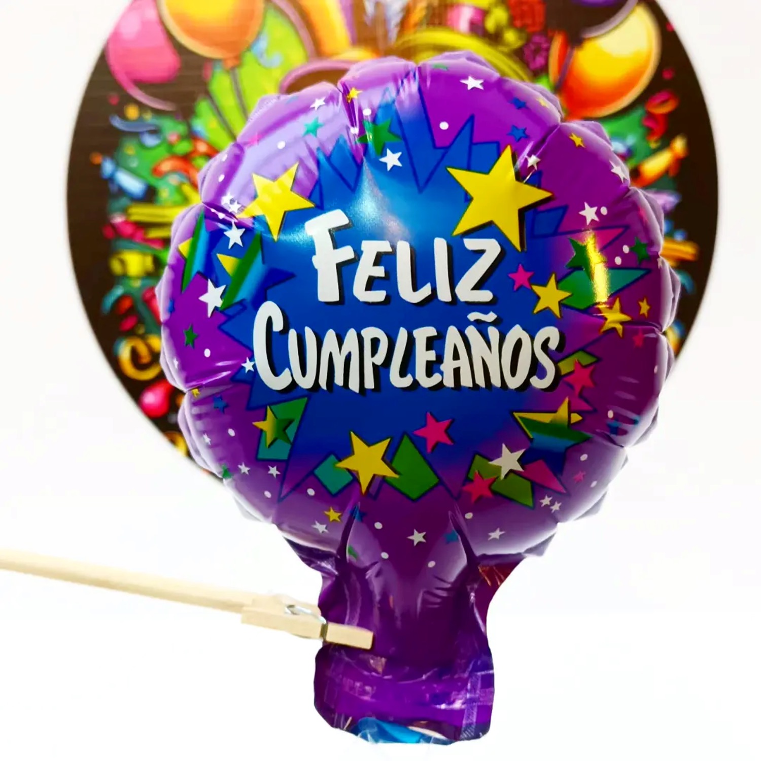 Globo Feliz Cumpleaños 12cm  Diseño 4 12 UNIDADES