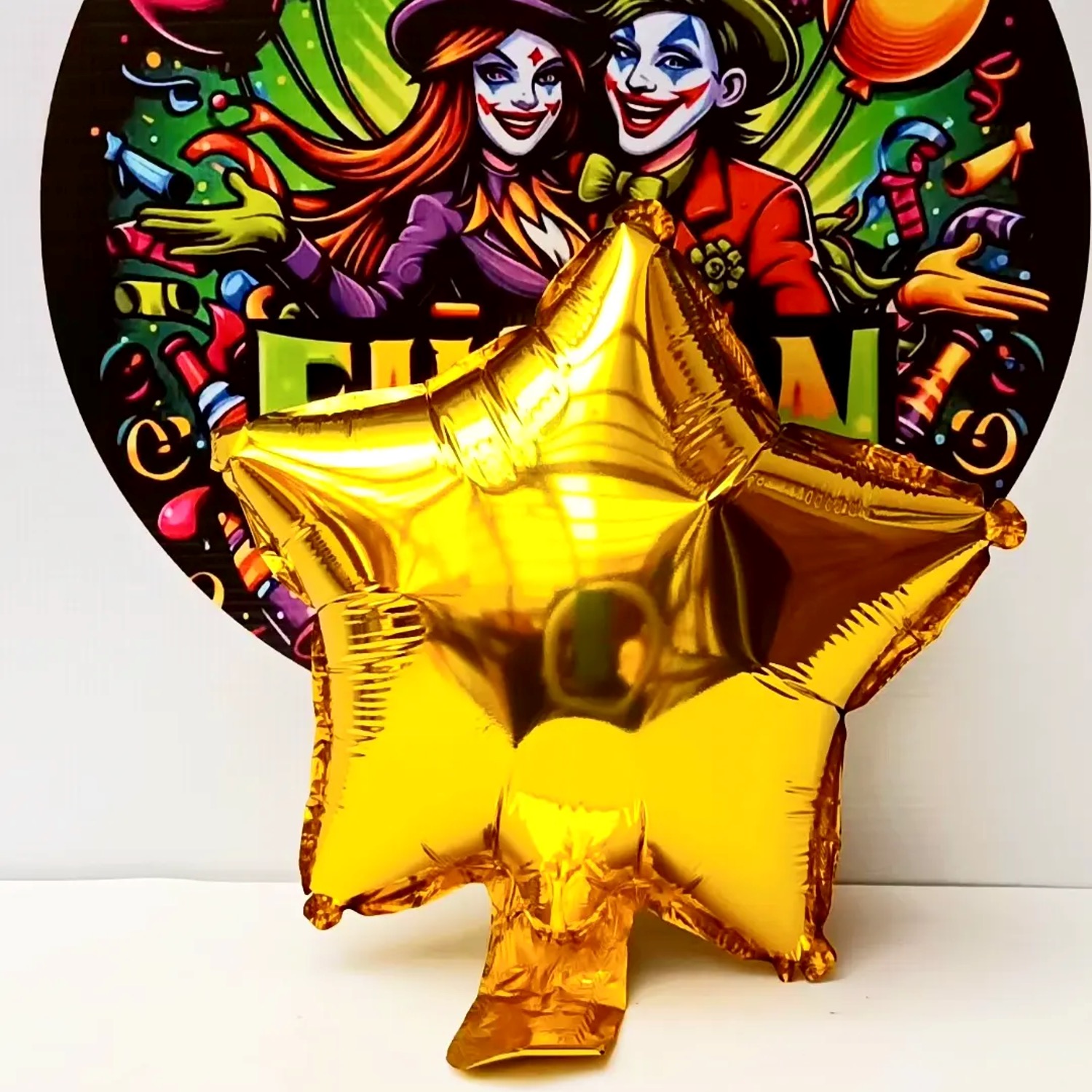 Globo Estrella 23cm  Dorado