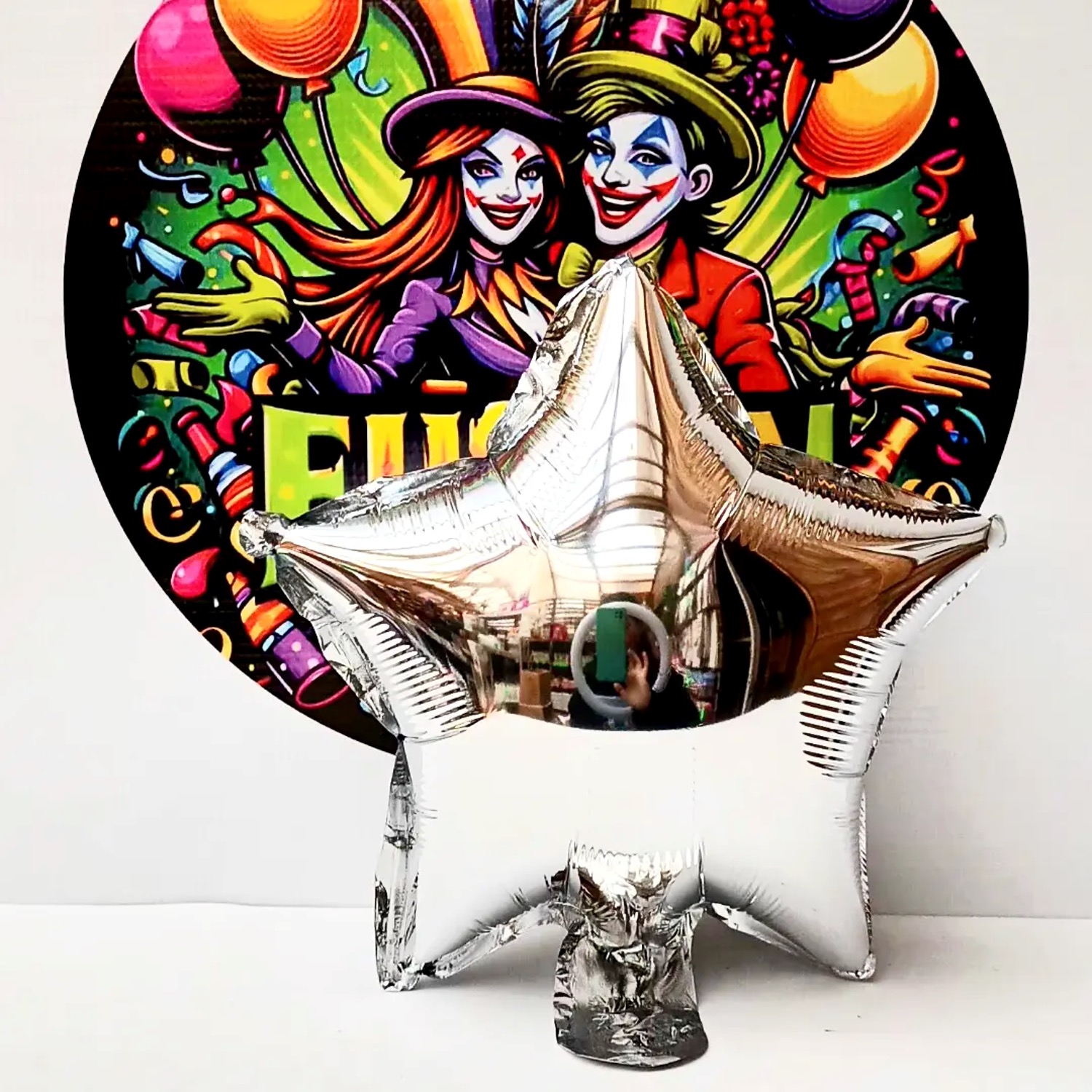 Globo Estrella 23cm  Plateado
