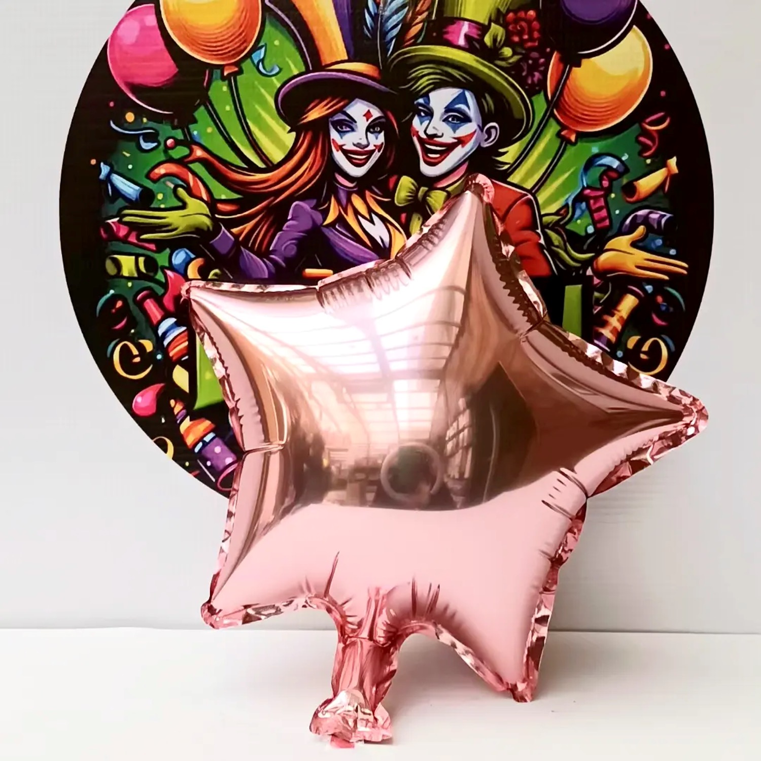 Globo Estrella 23cm  Rosado