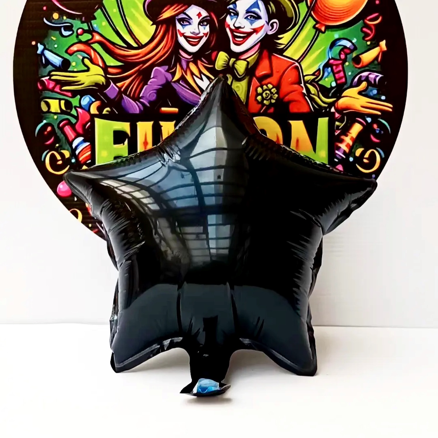 Globo Estrella 23cm  Negro