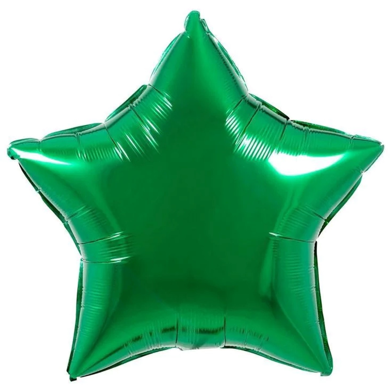12 Globos Estrella 45cm  Verde tornasol