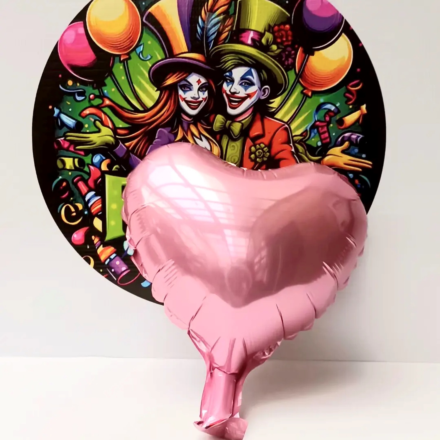 Globos Corazón 23cm  Rosado