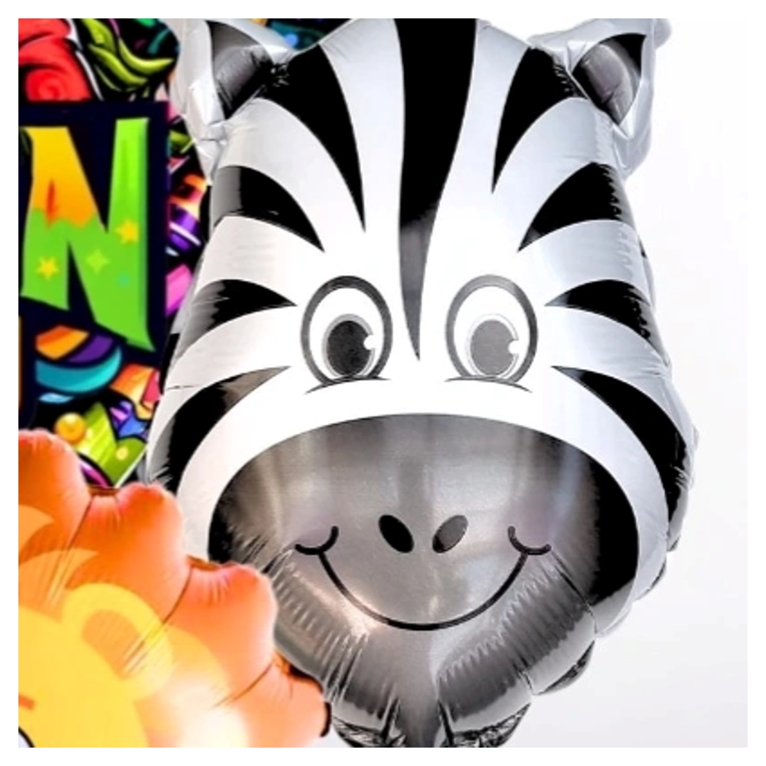 Globo 23cm Animales  Cebra