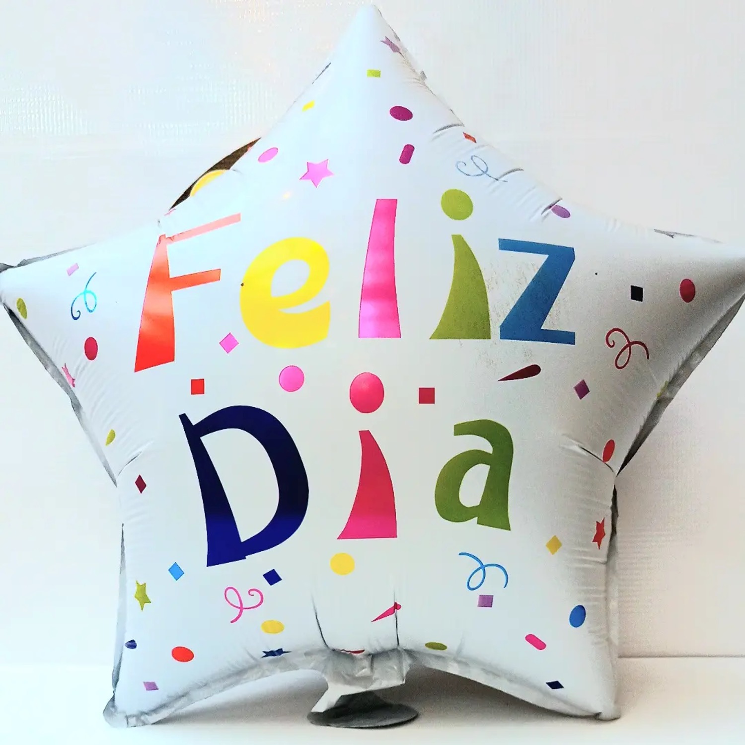 12 Globos Feliz Día 45cm  Numero 2