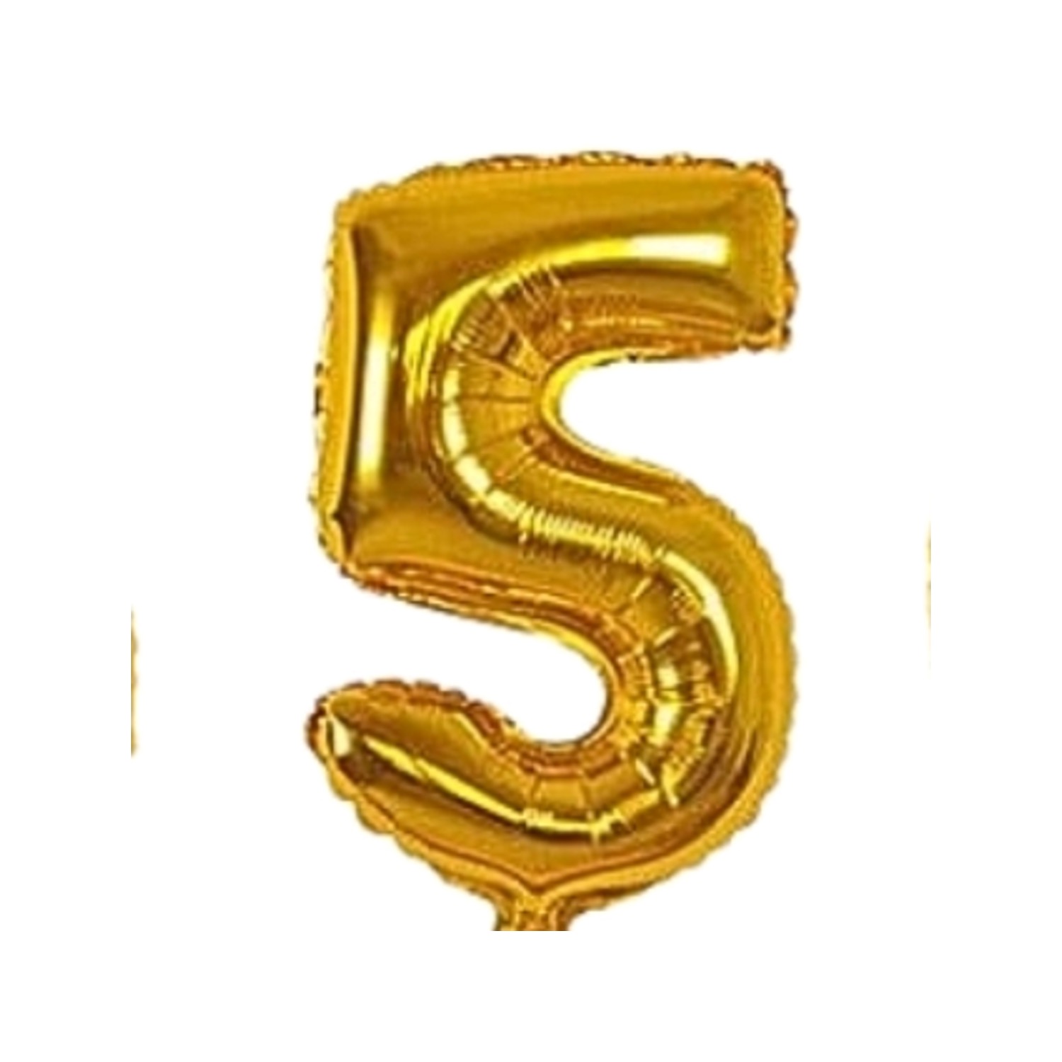 Globo Número 40cm  Dorado Numero 5