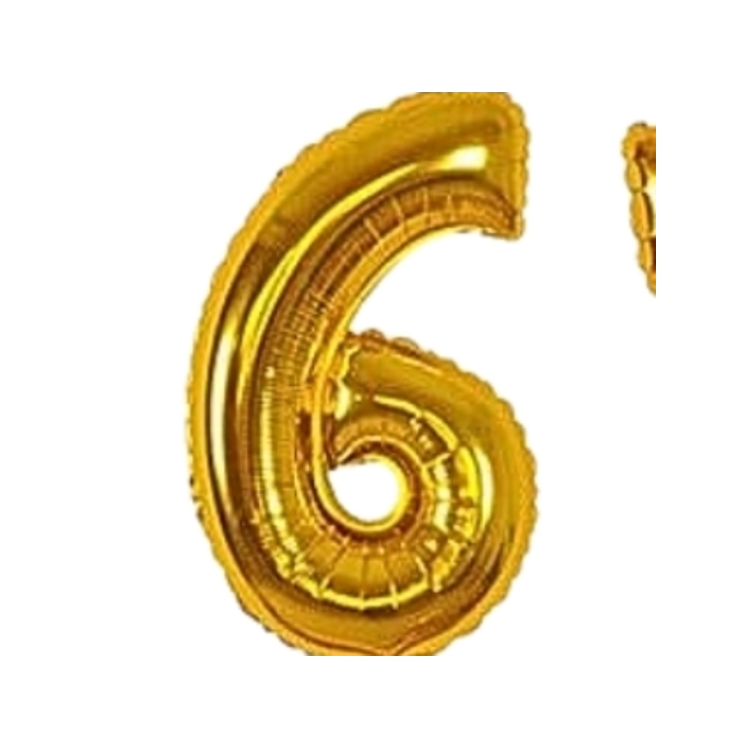 Globo Número 40cm  Dorado Numero 6