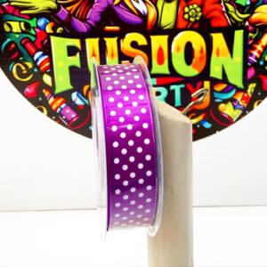 Cinta Puntos Morado 2cm x 22,8 metros