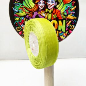 Cinta Organza Verde Lima 3cm x 50 metros