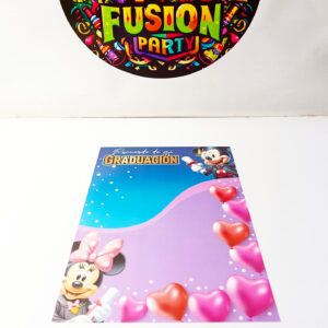 PORTAFOTO GRADUACIÓN MICKEY Y MINNIE 20X30CM 1 UNIDAD