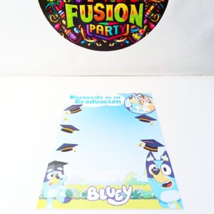 PORTAFOTO GRADUACIÓN BLUEY 20X30CM 1 UNIDAD