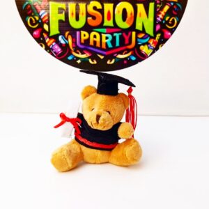 OSITO DE GRADUACION MINI 10CM CAFE 1 UNIDAD