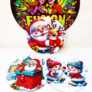 SET 12 PALETAS NAVIDEÑAS 20CM