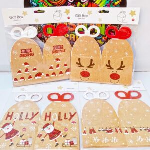 SET 12 BOX NAVIDEÑOS 10X10X18CM