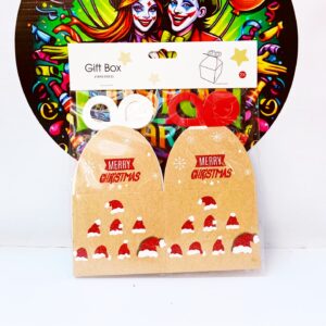BOX NAVIDEÑO 10X10X18CM 2 UNIDADES
