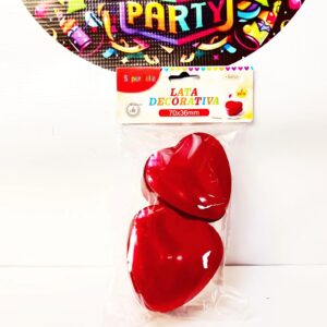 LATA CORAZON 7CM X 3,6CM 2 UNIDADES