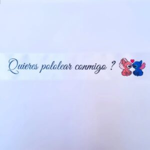 CINTA ESTAMPADA «¿Quieres Pololear Conmigo?» 1 UNIDAD