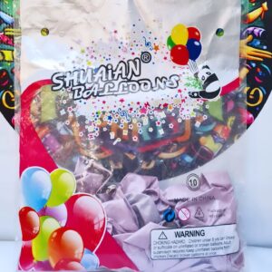Globo Latex Cromado R10 Lila 50 Pcs