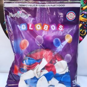 Globos Latex R10 Tricolor 100 Pcs