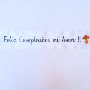 CINTA ESTAMPADA «Feliz Cumpleaños» 1 UNIDAD