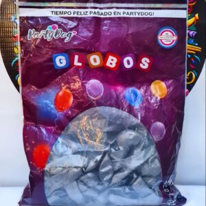 Globo Latex R5 Cromado Grafito 100 UNIDADES