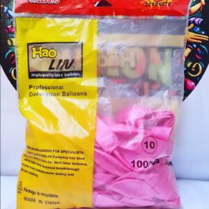 Globo Latex Perlado R10 Rosado 100 Pcs