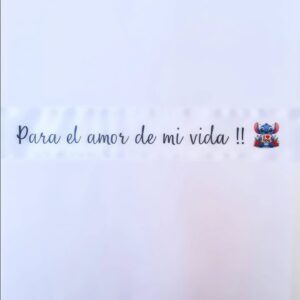 CINTA ESTAMPADA «Para El Amor de Mi Vida» Stitch 1 UNIDAD