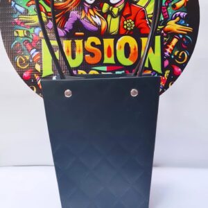 Cartera Floral Chica Negra