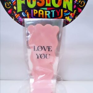 Mangas Individuales Rosa claro 50 unidades "Love You"