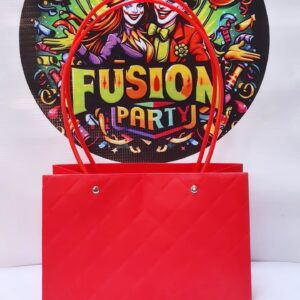 Cartera Floral Grande Rojo