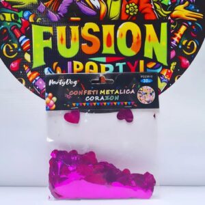 CONFETTI CORAZÓN FUCSIA 30gr