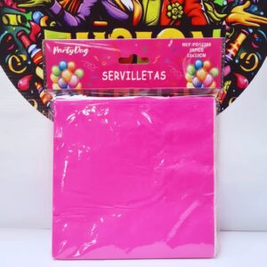 SERVILLETA LISA FUCSIA 33x33cm 20pcs