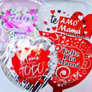 12 GLOBOS DIA DE LA MAMÁ 23cm SURTIDOS