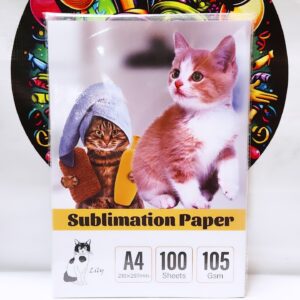 PAPEL SUBLIMACIÓN 100 HOJAS A4 105gr SECADO RAPIDO