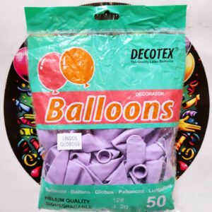 GLOBO LATEX R12 LILA 50unidades