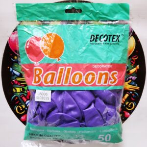 GLOBO LATEX R12 MORADO 50unidades