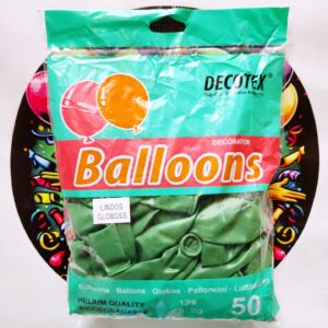 GLOBO LATEX R12 EUCALIPTO 50unidades