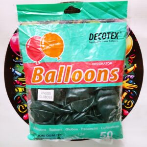GLOBO LATEX R12 VERDE PETROLEO 50unidades