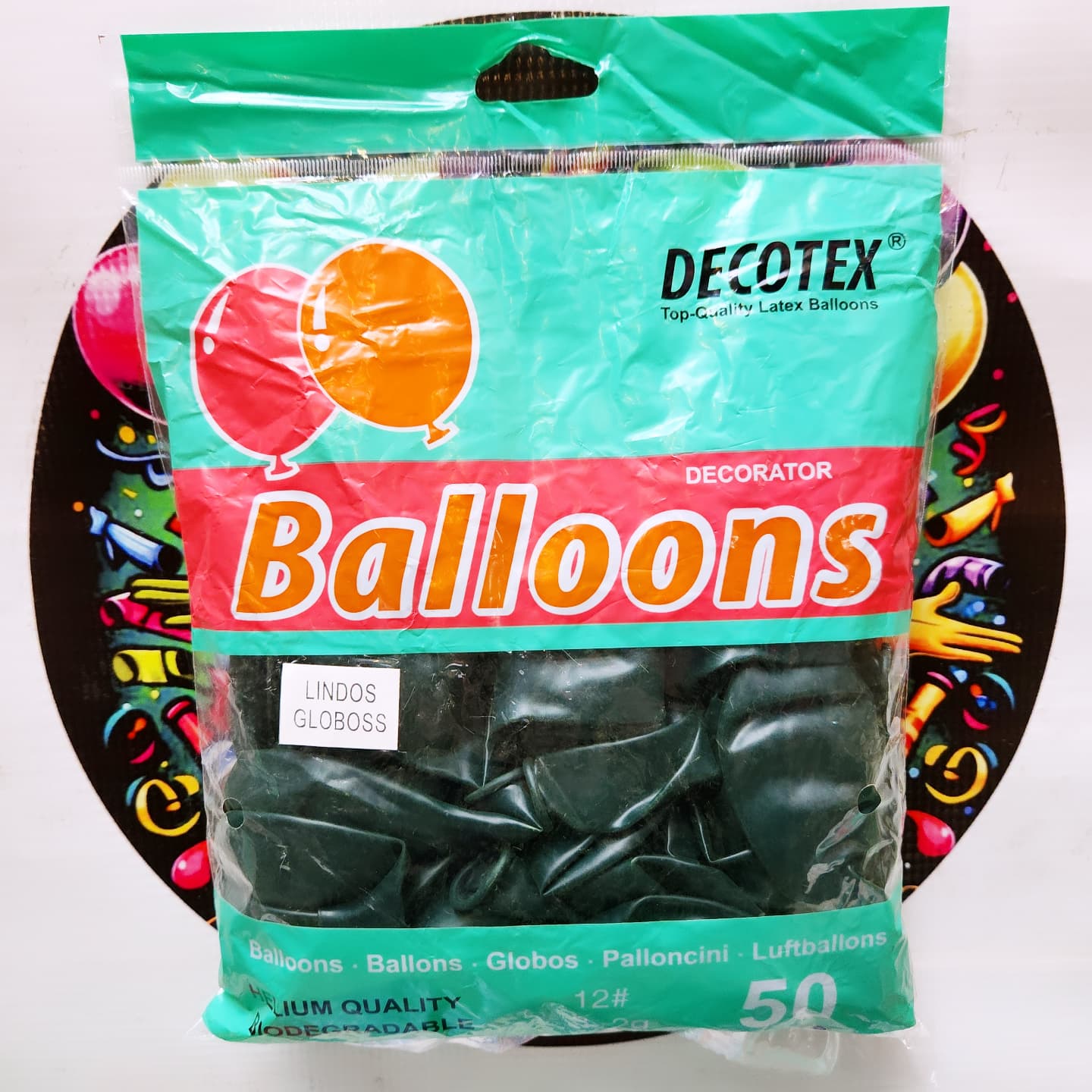 GLOBO LATEX R12 VERDE PETROLEO 50unidades