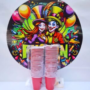VASO PLASTICO ROJO PEQUEÑO 50u