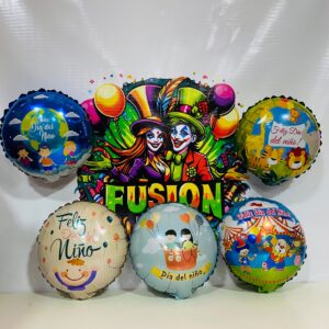 12 GLOBOS FOIL 23 CM