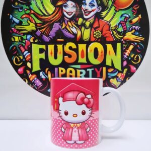 TAZÓN GRADUACIÓN HELLO KITTY 1 UNIDAD