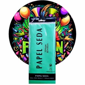 PAPEL DE SEDA VERDE 10 HOJAS 50X66CM